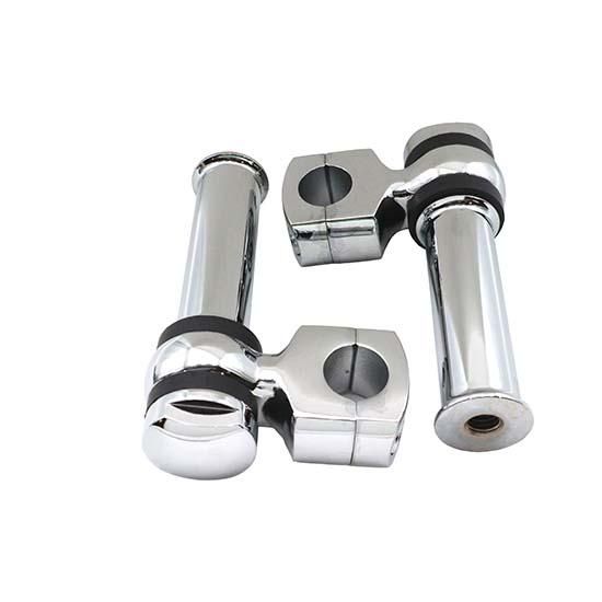 オフセットドッグボーンライザーセット クローム 4-1/4インチライズ