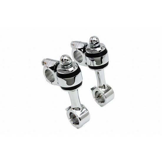 V-TWIN スプリンガー用 ドッグボーンライザー クローム フランダース