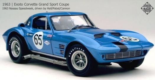 エグゾト 1/18 モデルカー 1963 コルベット グランド スポーツクーペ