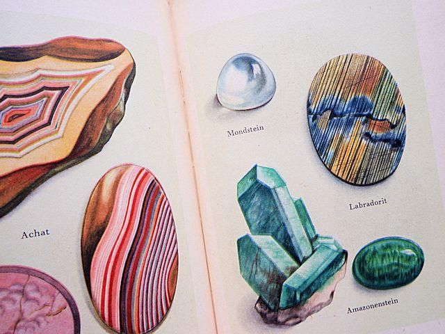 Das klein Buch der Edelsteine | 小さな鉱物の本 - 外国の古くて