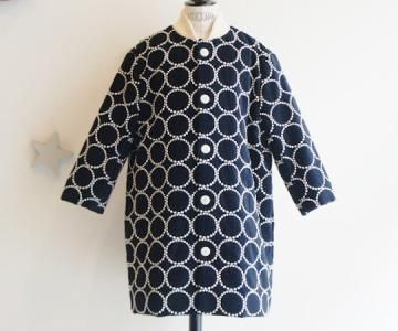 ○mina perhonen ミナペルホネン / tambourine コート（navy）（110