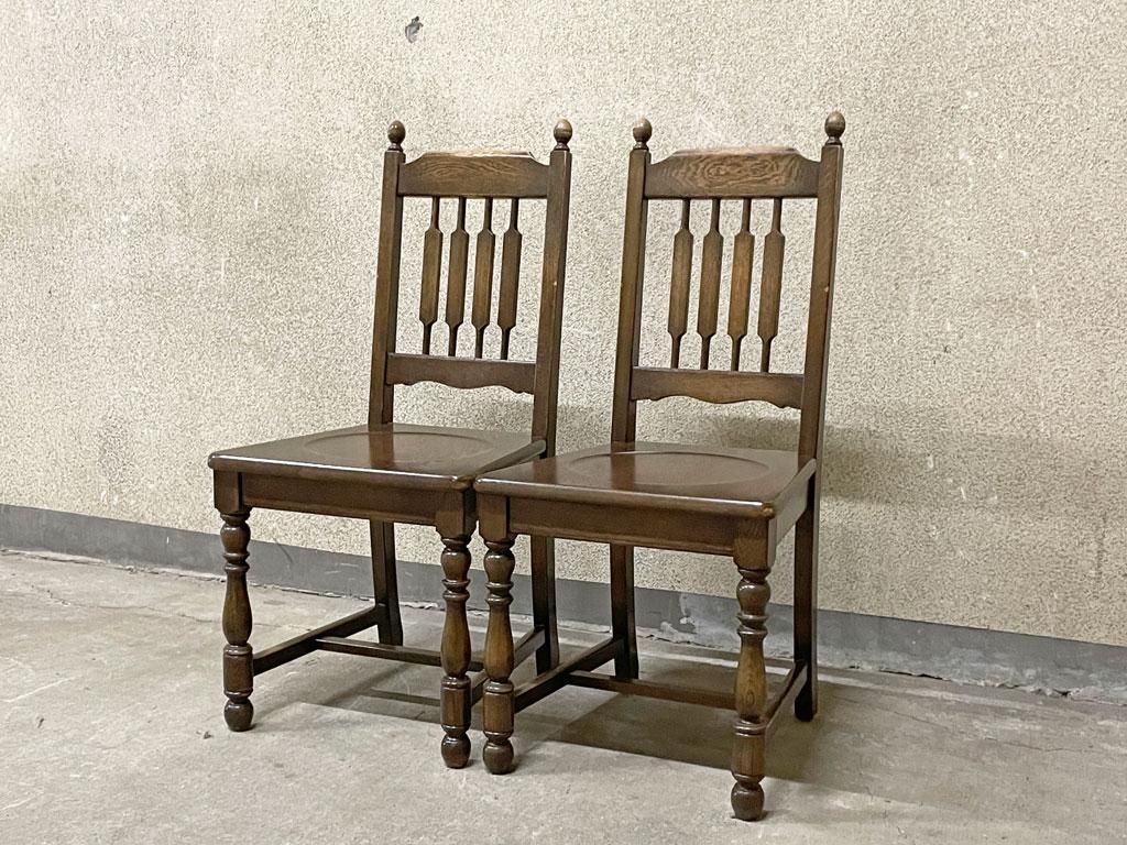 ノックオンウッド□コロニアルシリーズ□ハイバックダイニングチェア