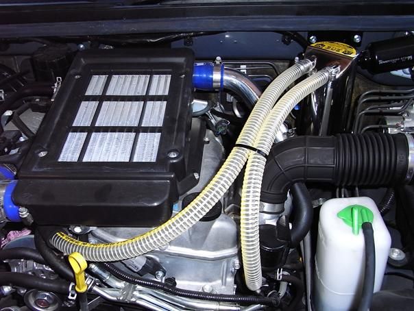 オイルキャッチタンク CARBING JB23Wジムニーにて使用 オイルキャッチ