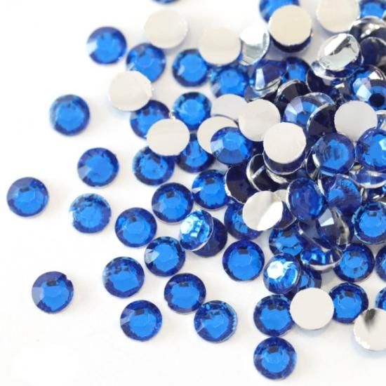 アクリルラインストーン ブルー 高品質で激安97円☆【ラインストーン77】