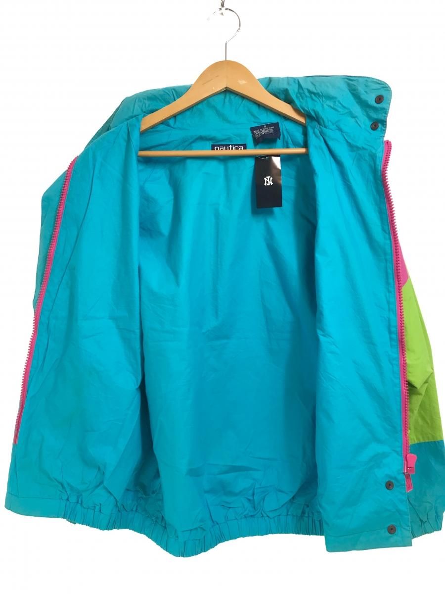 90s NAUTICA Multi Border Cotton Sailing Jacket マルチカラー S