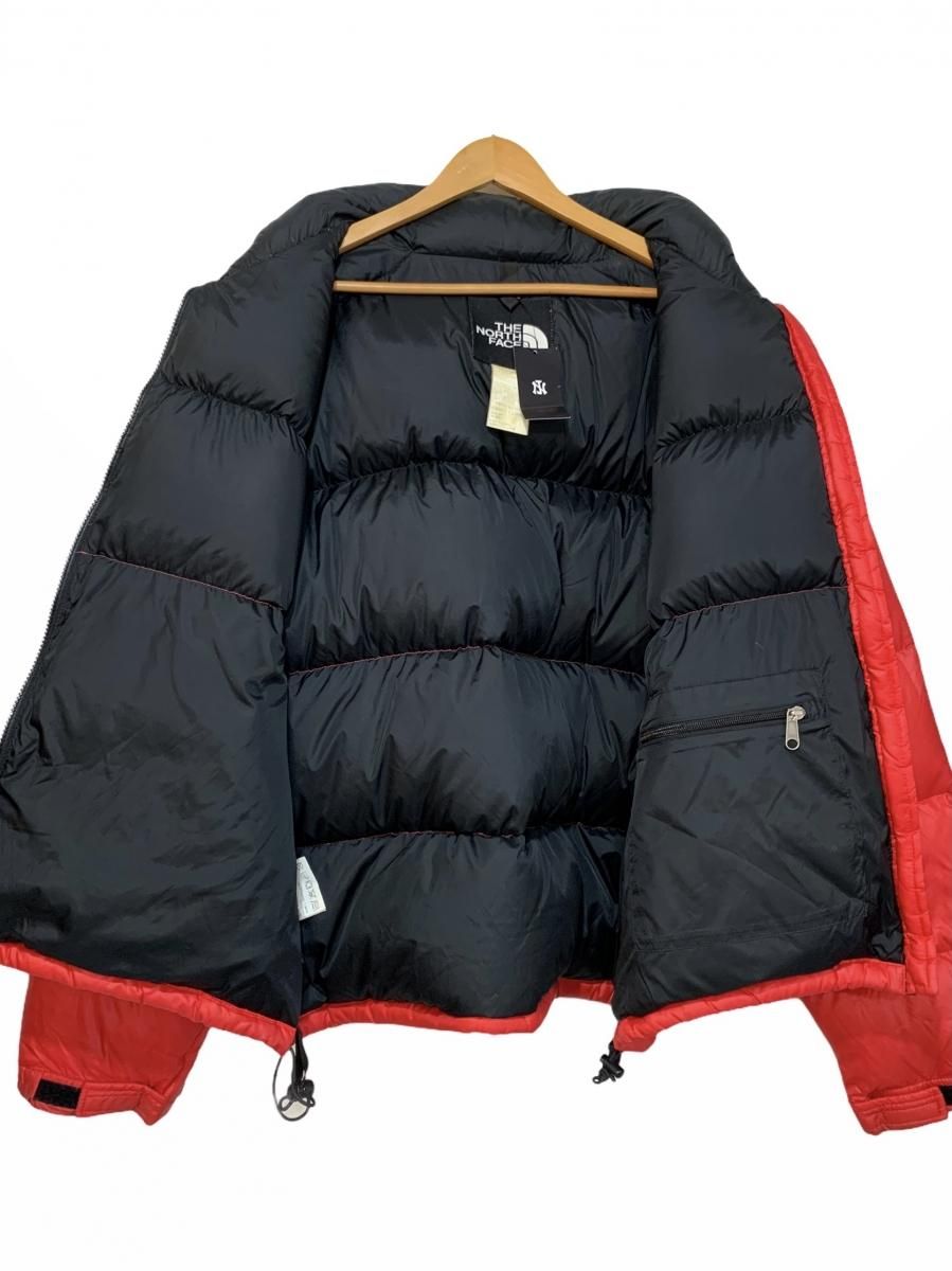 90s～00s THE NORTH FACE Nuptse Jacket 赤黒 XL ノースフェイス