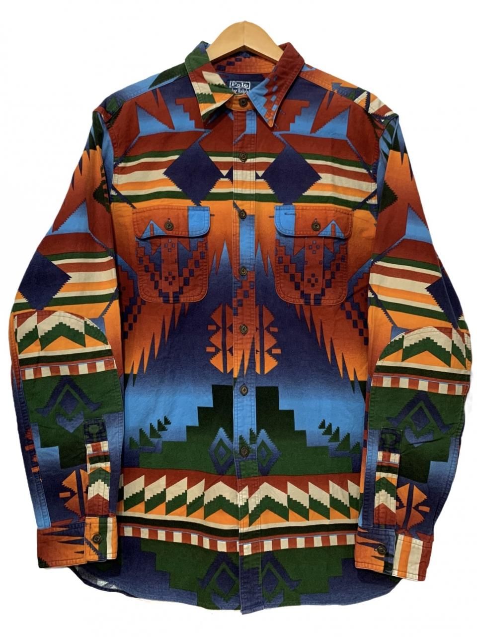 Polo Ralph Lauren Native Pattern Flannel L/S Shirt マルチ L ポロ