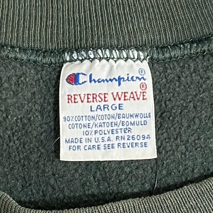 USA製 90s Champion Reverse Weave Sweatshirt 緑 L チャンピオン