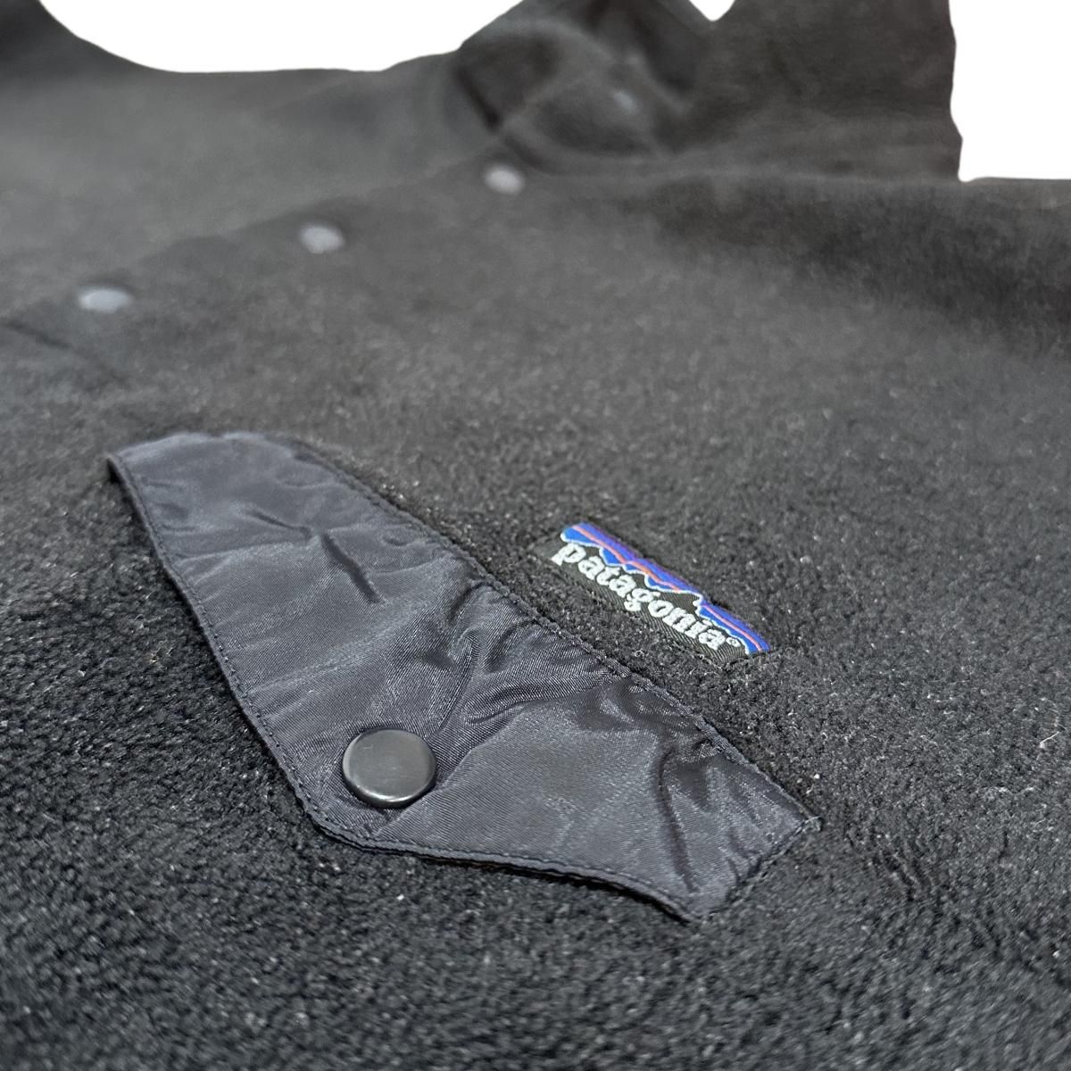 カナダ製 90s patagonia Synchilla Snap-T Pullover 黒 XL パタゴニア