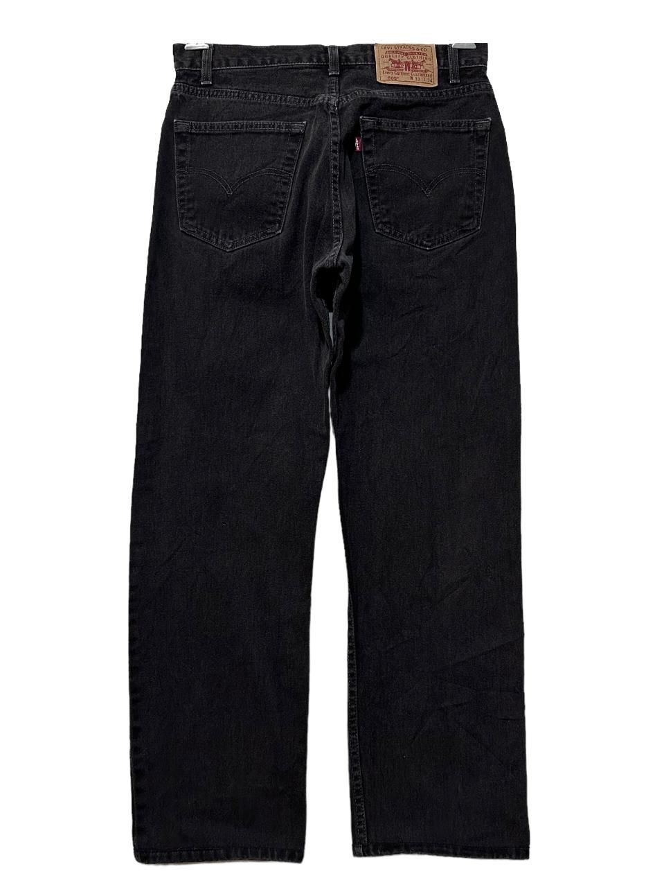 カナダ製 90s~00s Levi's 505 Black Denim Pants 黒 W32×L30