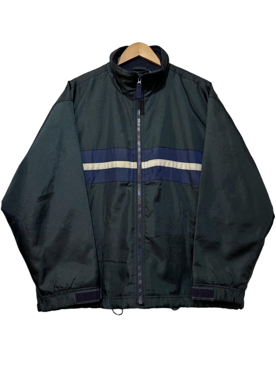 00年製 OLD GAP Fleece Lined Nylon Jacket 緑 XS 00s オールド