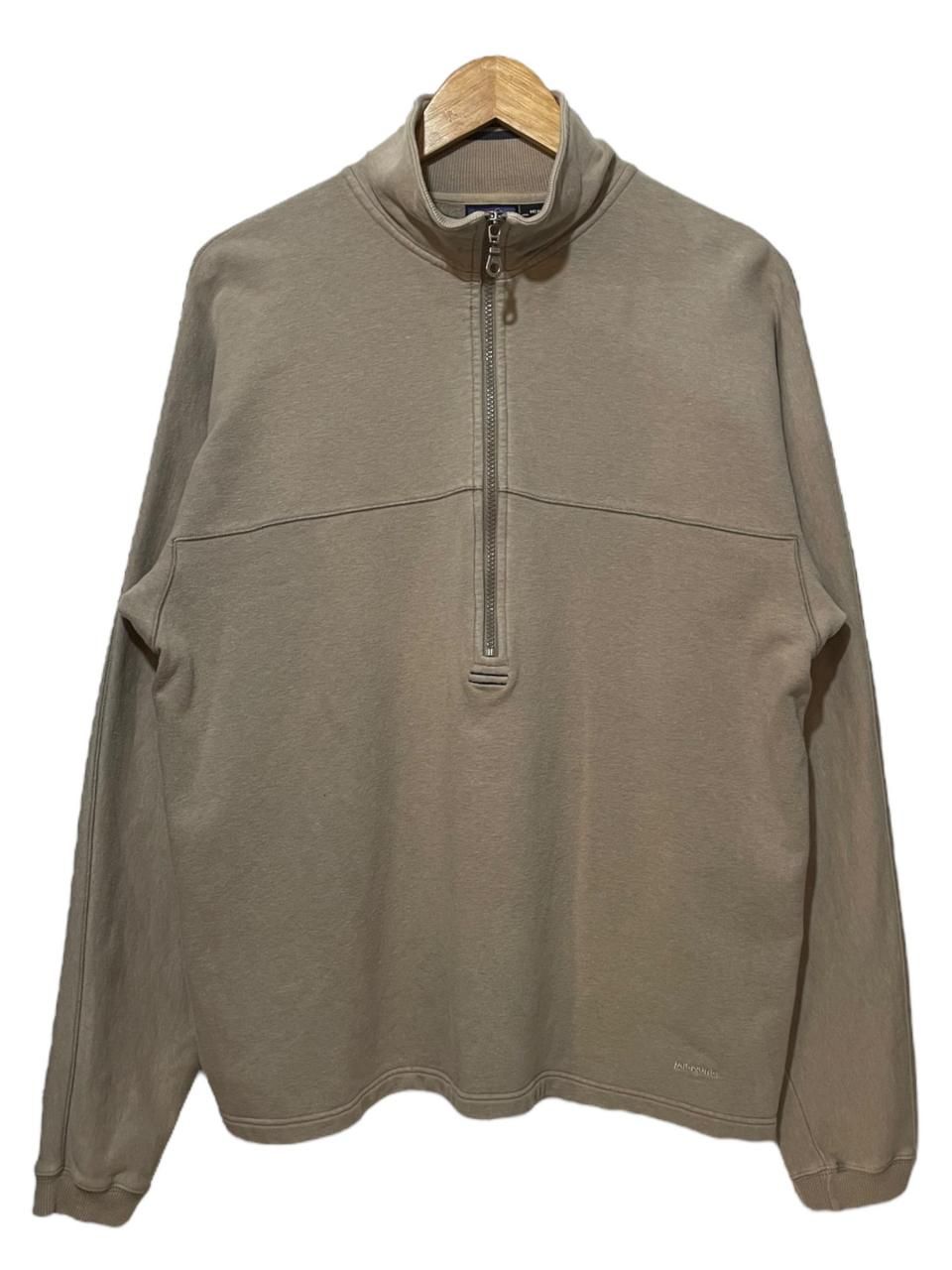 98年 patagonia Strech Deep Zip カーキ S 90s パタゴニア スウェット