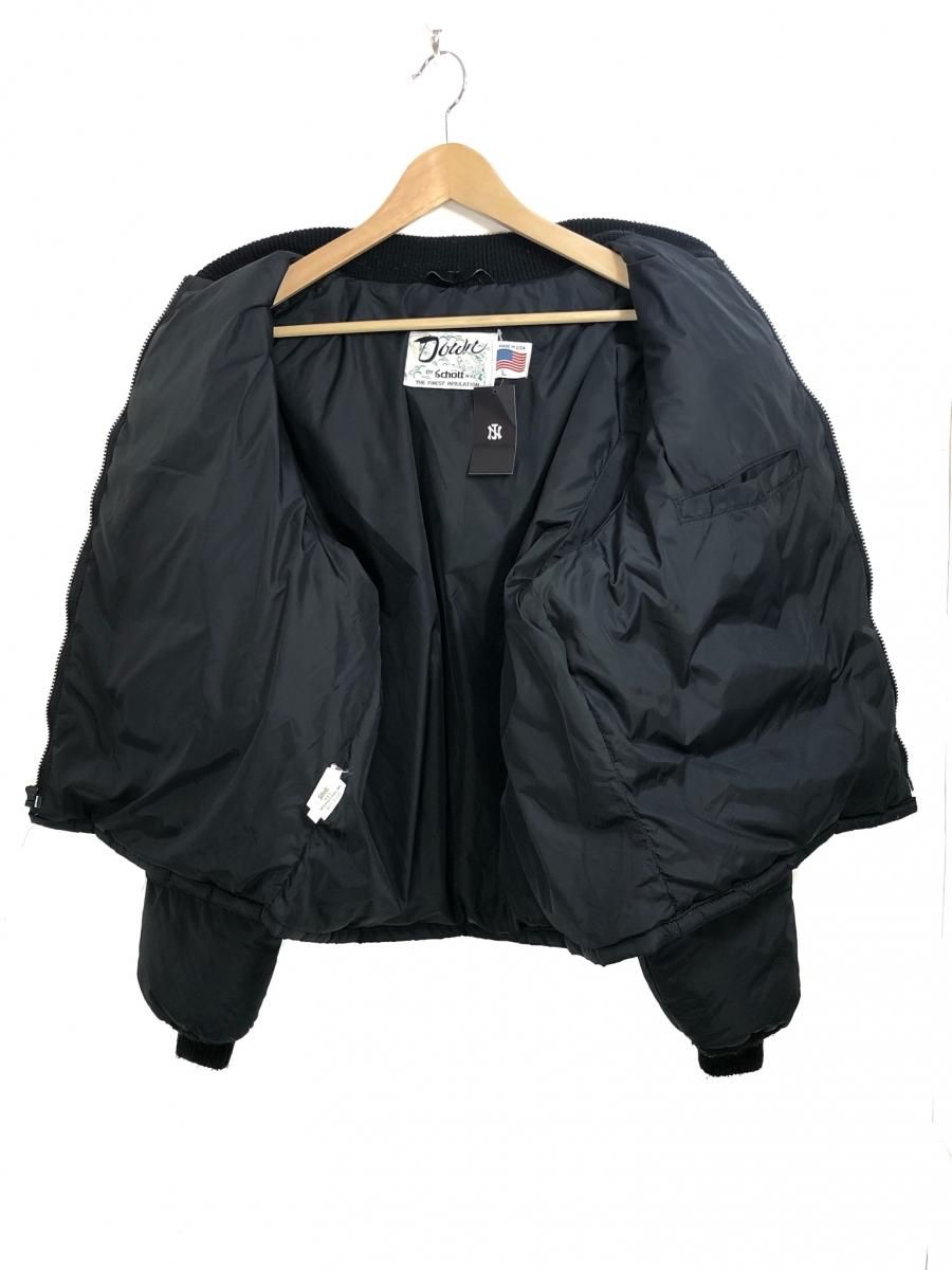 USA製 Schott Down Jacket 黒 L ショット ダウンジャケット グース