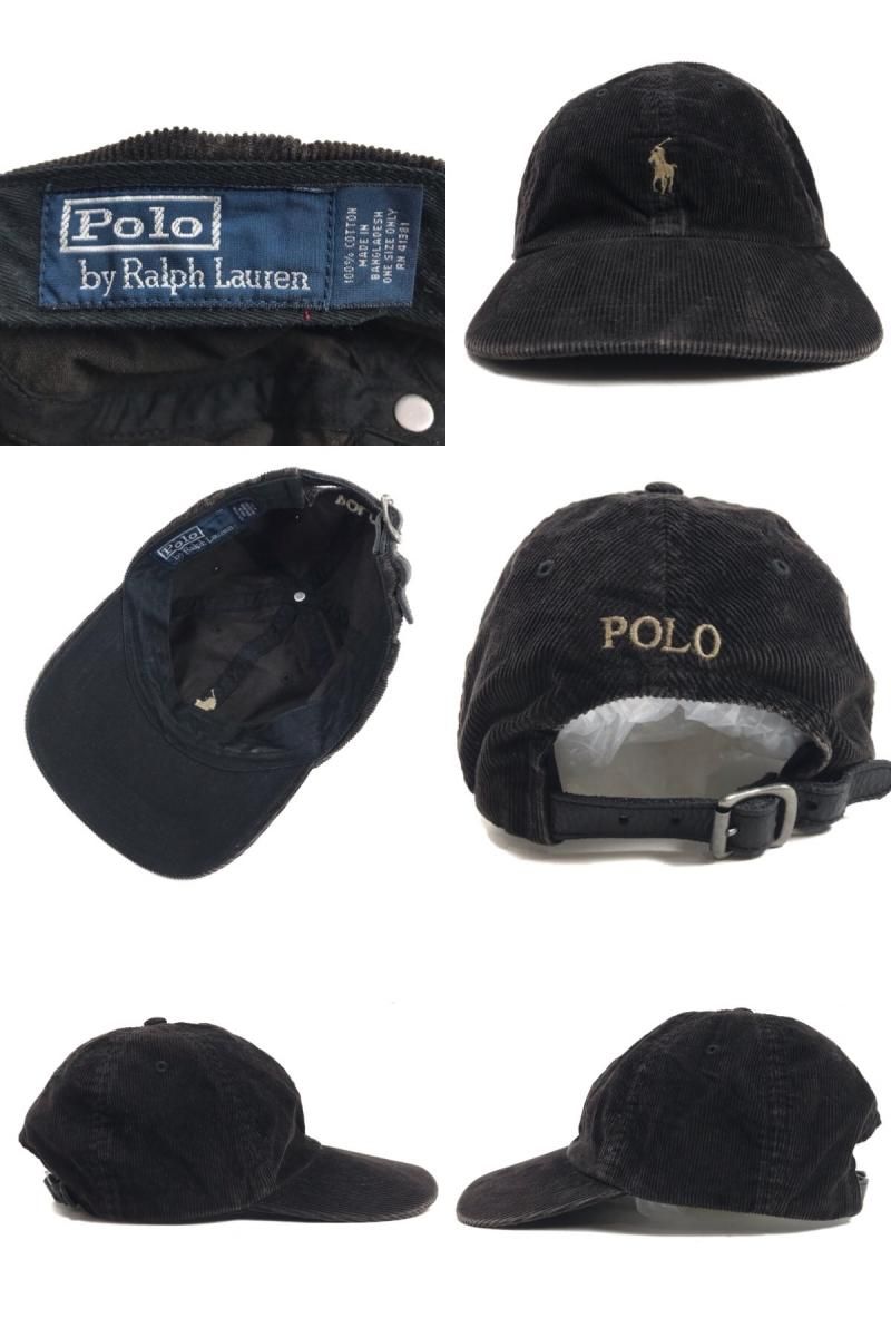 Polo Ralph Lauren Logo Corduroy 6 Panel Cap こげ茶 ポロ ラルフ