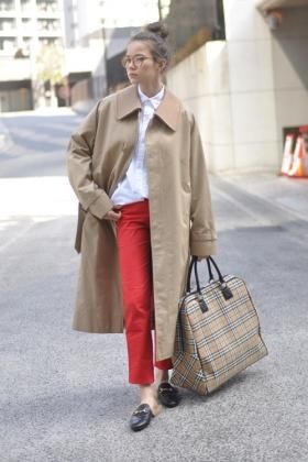 リサイズ Burberrys(バーバリー)ステンカラーコートキャメル襟JM