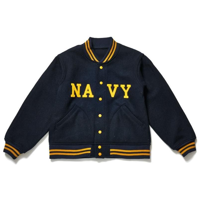 WAREHOUSE & CO. / Lot 2240 1950'S NAVY VARSITY JACKET アップリケ