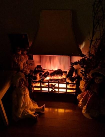 即納！英国 RADIATION SUNHOUSE社 マントルピース暖炉 電気温風