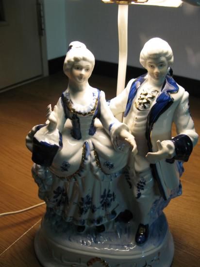 即納！瀬戸ノベルティ 古代人形スタンドランプ マスターズ陶芸 電気