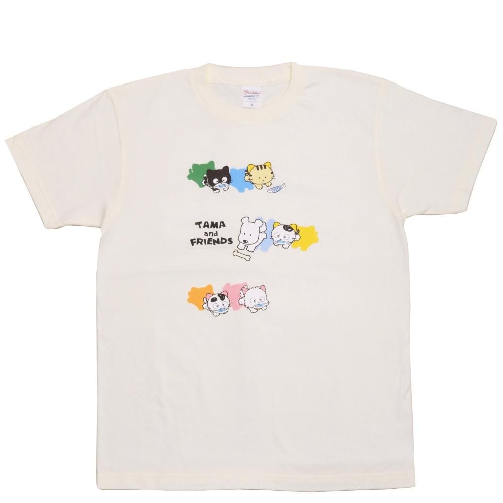 公式ショップ限定】Tシャツ（集合）アイボリー S TA - タマ＆フレンズ