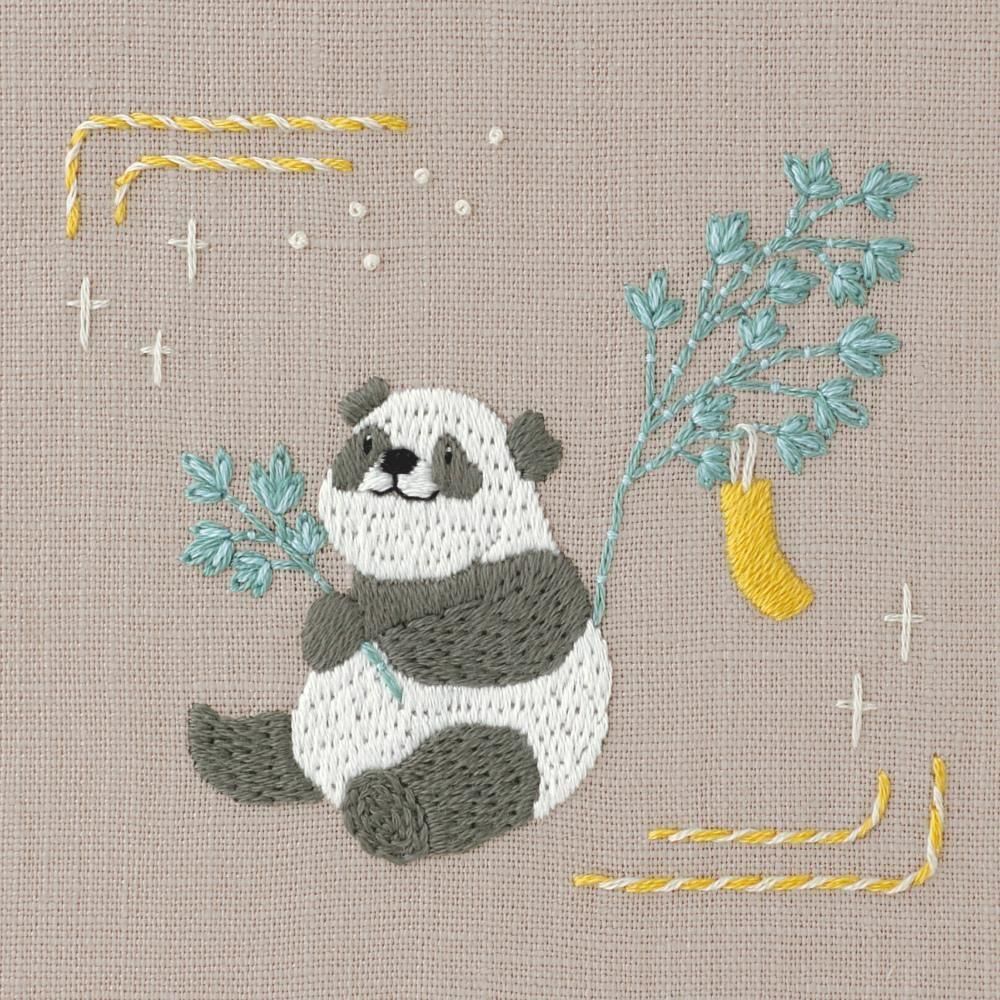 Chicchi 季節を楽しむ動物たち 刺繍キット「七夕に願いごとをする