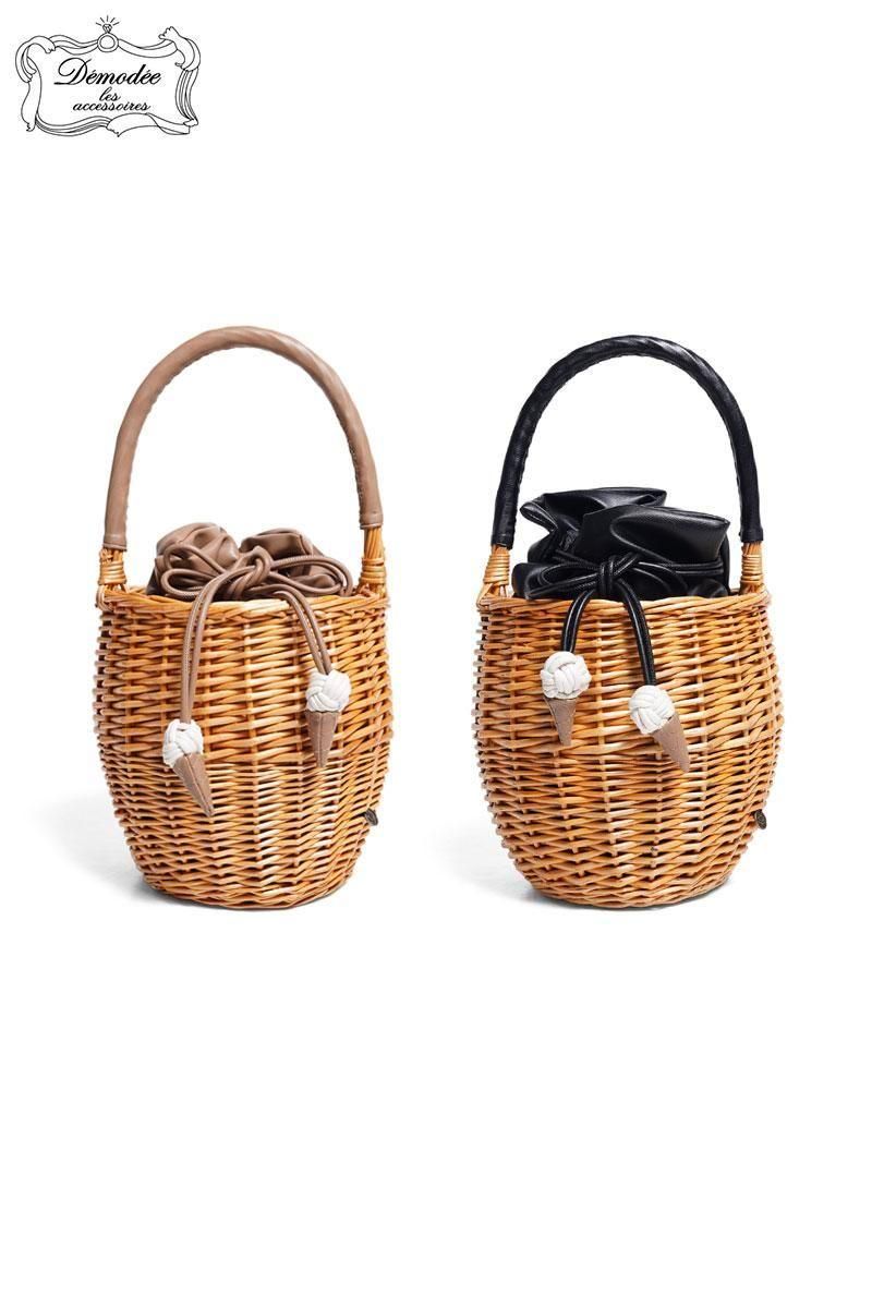 Demodee完売かごバッグソフトクリーム Demodee完売かごバッグソフト