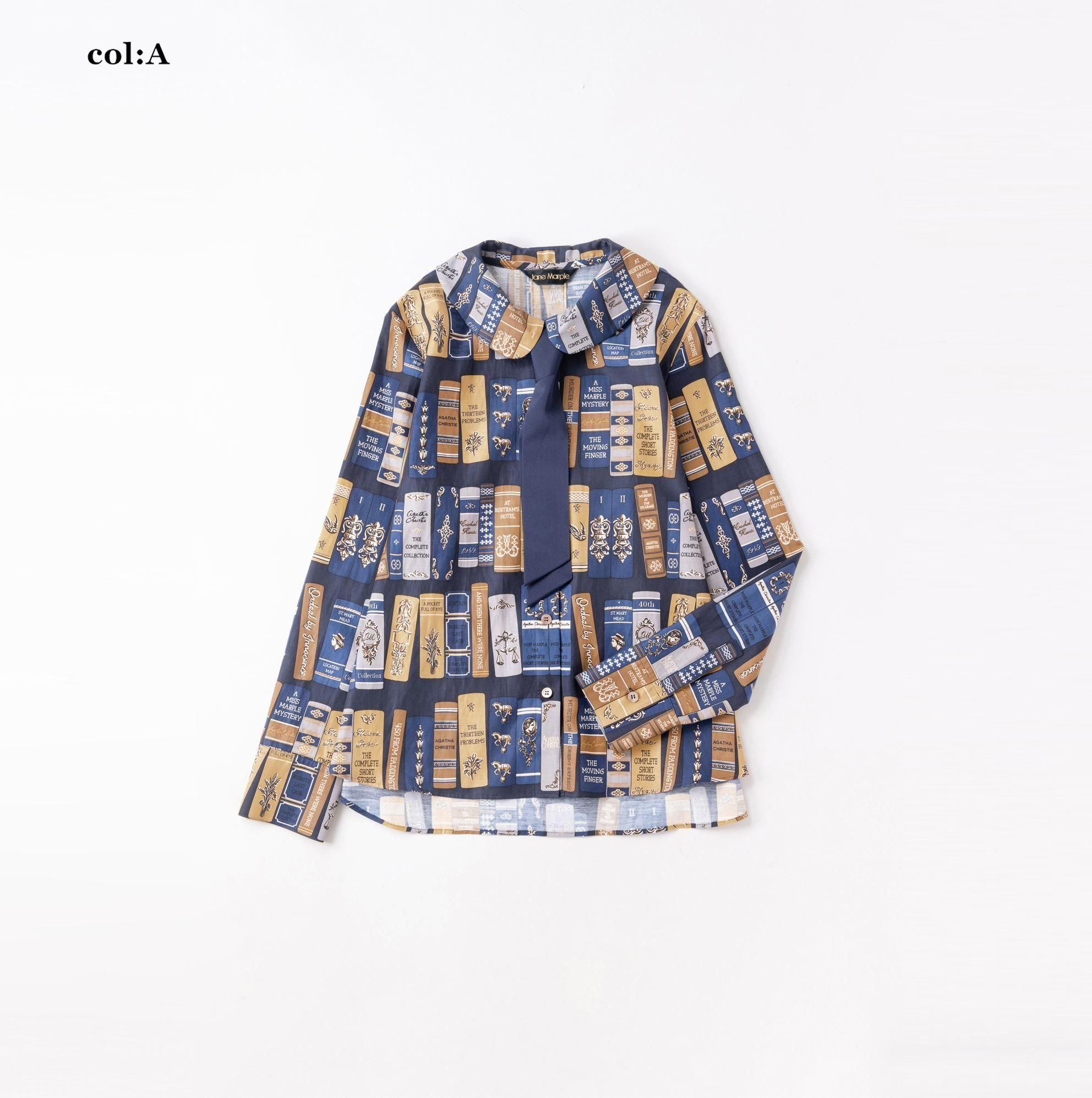 Agatha's libraryリボンタイシャツ - Jane Marple Online Shop