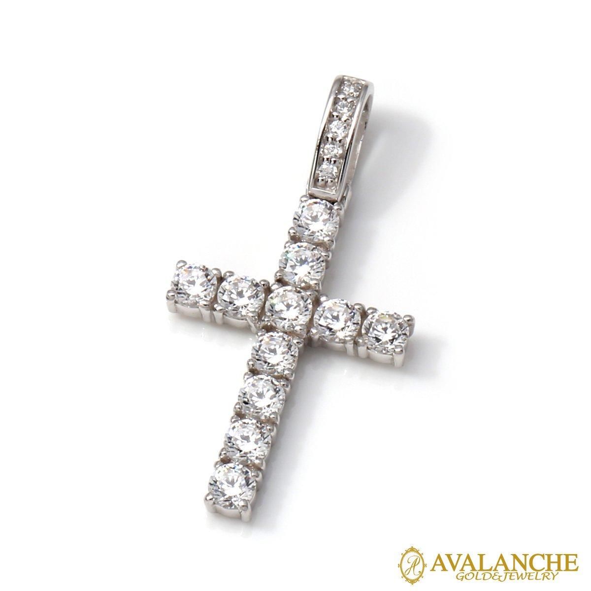 10K ホワイトゴールド ペンダント Mサイズ 3-14331-02 - AVALANCHE