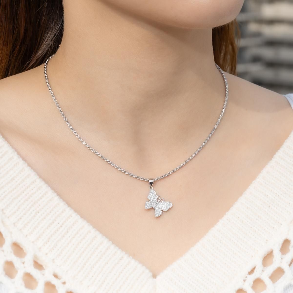 シルバー ネックレス&ペンダント 幅2mm 40cm-45cm A7LP10249/040HCMD