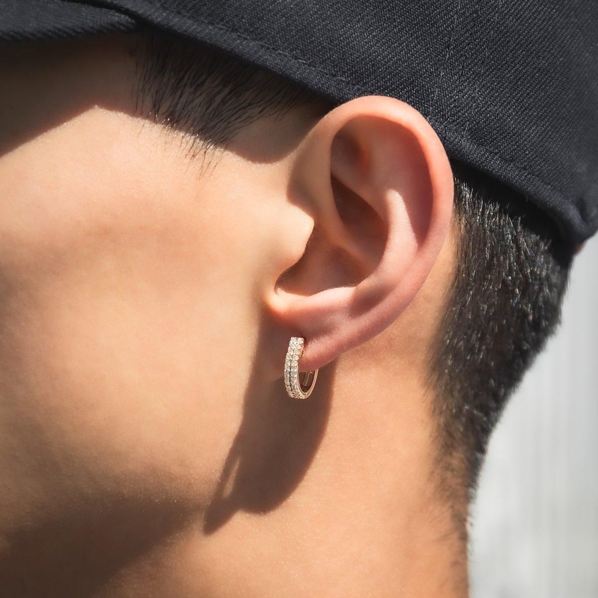 ダイヤモンド 10K イエローゴールド ピアス 14.5mm E2226R-10Y