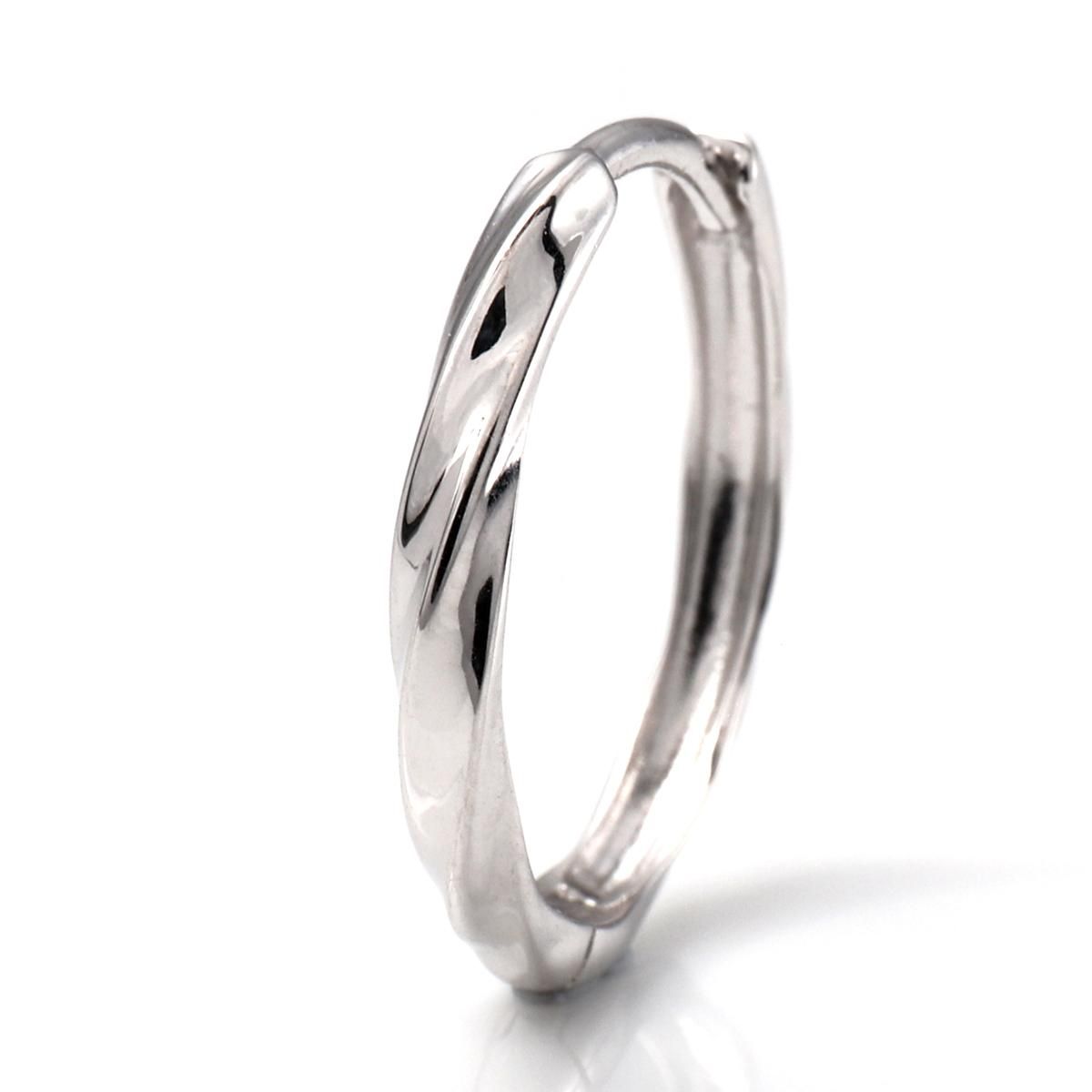 10K ホワイトゴールド ピアス 15mm - AVALANCHE OFFICIAL STORE