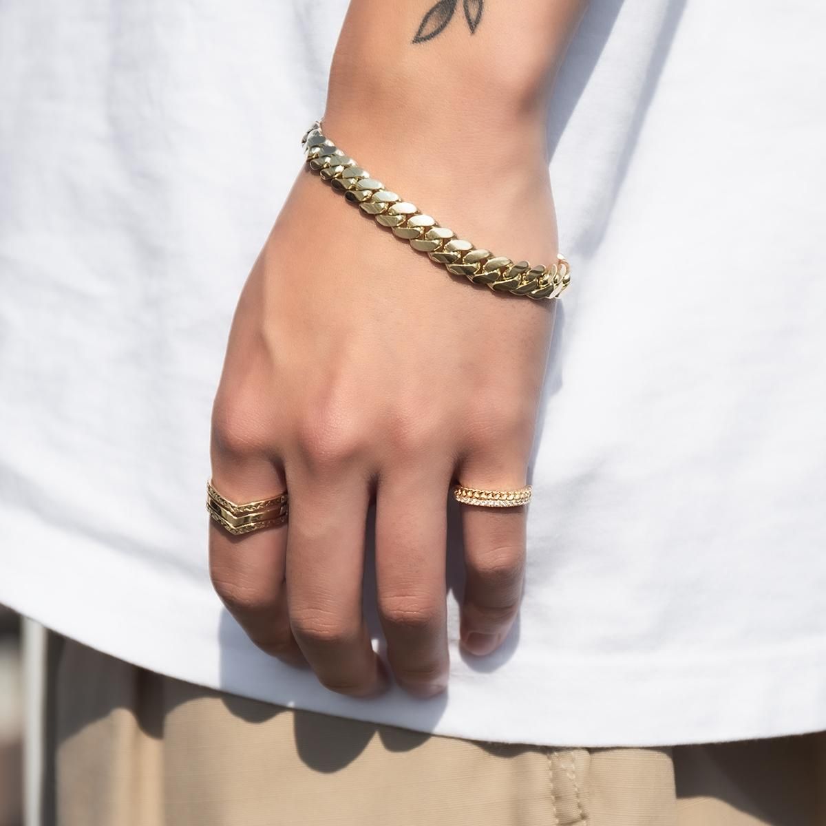 10K イエローゴールド リング 8号-17号 P53R-419 - AVALANCHE OFFICIAL