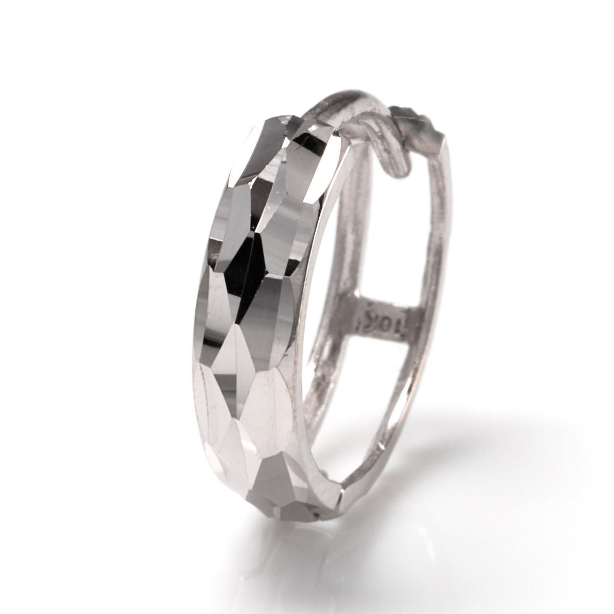 10K ホワイトゴールド ピアス 13mm - AVALANCHE OFFICIAL STORE