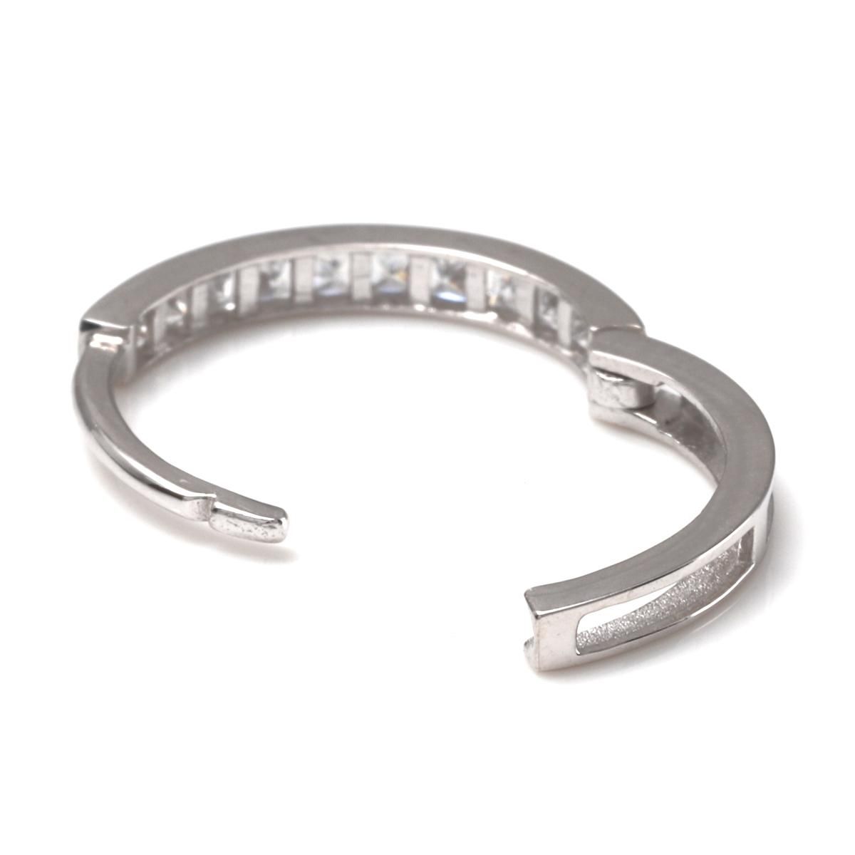 10K ホワイトゴールド ピアス 15mm - AVALANCHE OFFICIAL STORE