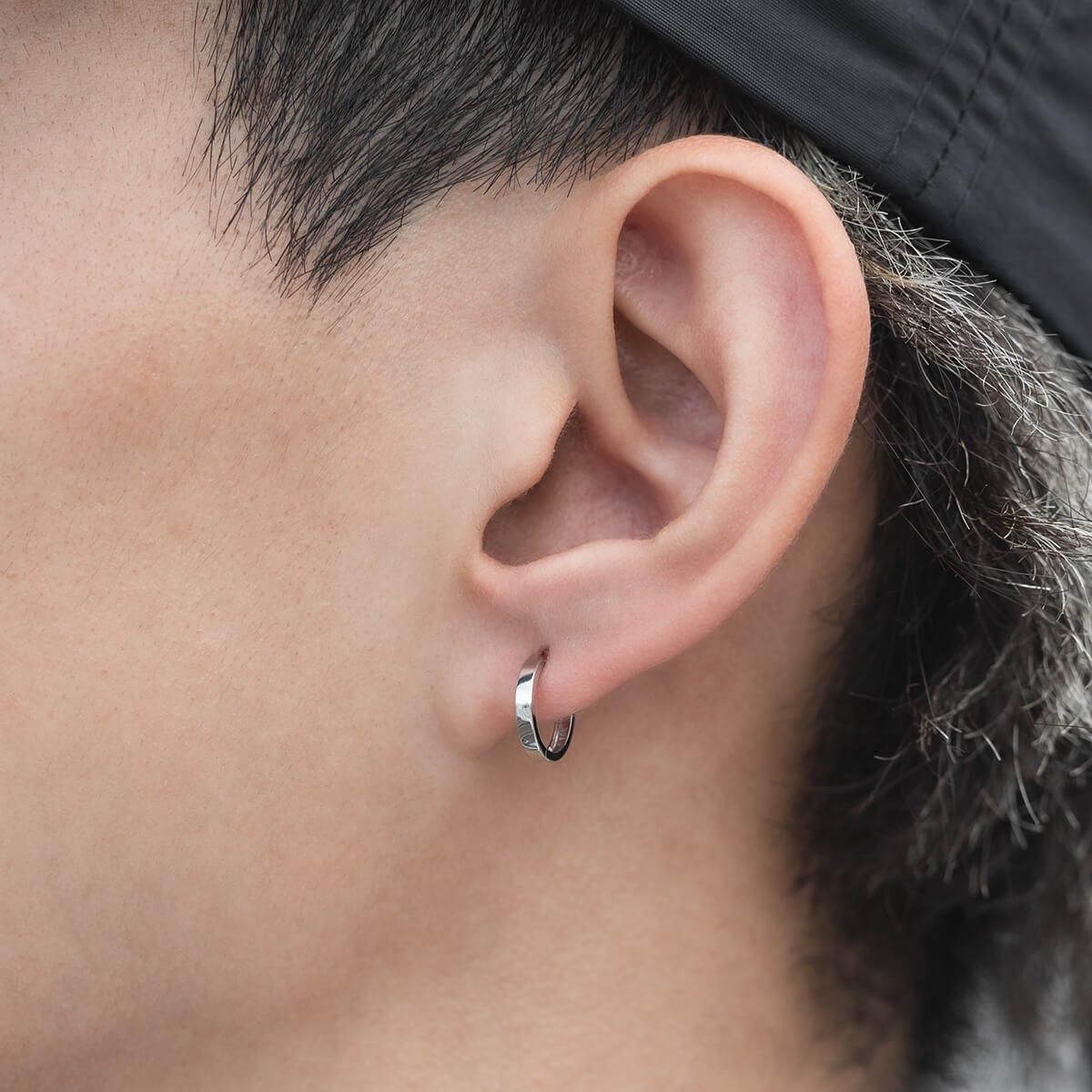 10K ホワイトゴールド ピアス 11mm - AVALANCHE OFFICIAL STORE