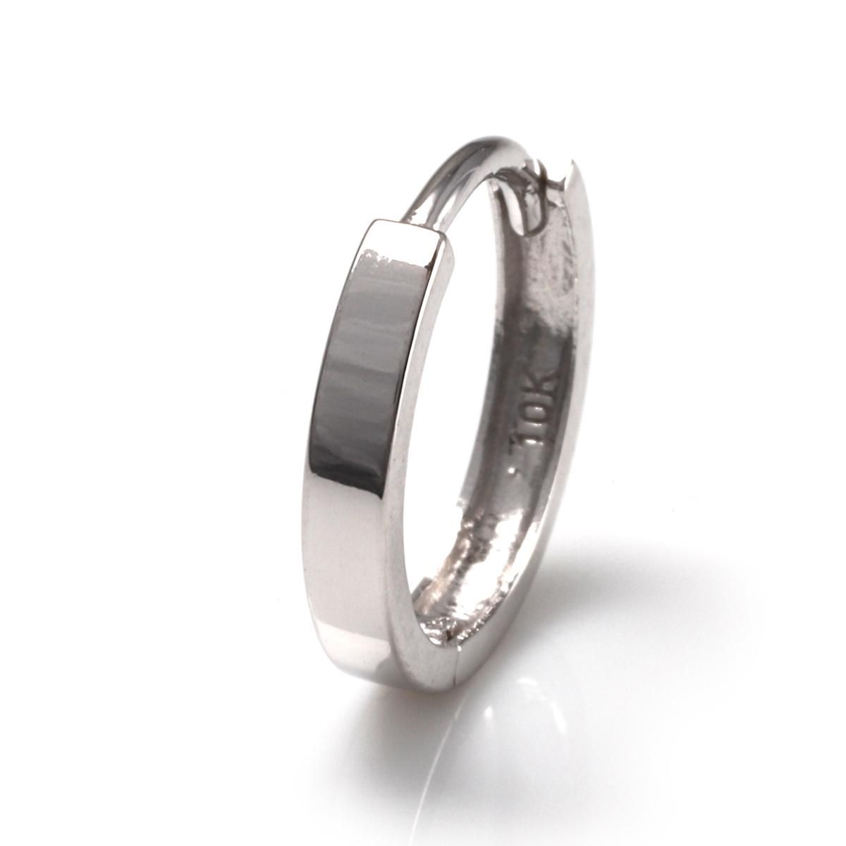 10K ホワイトゴールド ピアス 11mm - AVALANCHE OFFICIAL STORE