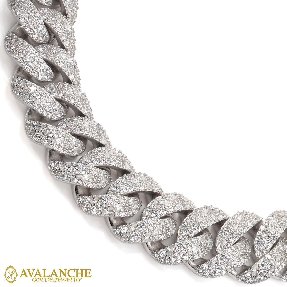 シルバー マイアミネックレス 幅18mm 52cm AFTCXL-18MM - AVALANCHE