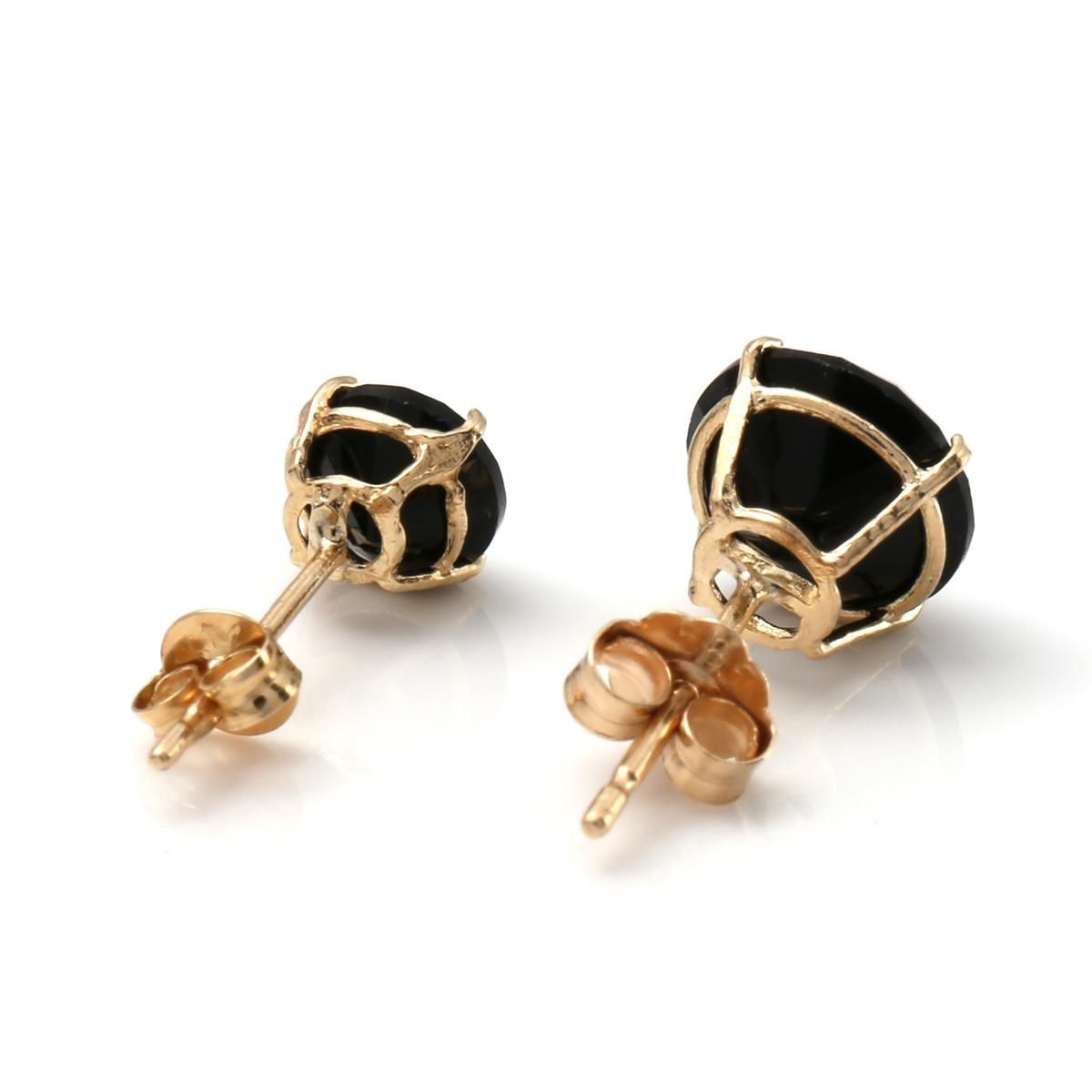 14K イエローゴールド ソリティアピアス 5mm-7mm - AVALANCHE OFFICIAL