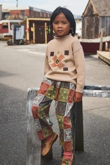 Misha and Puff Camp Pant - Chili Spice Cross Stitch - LILY SOURIRE