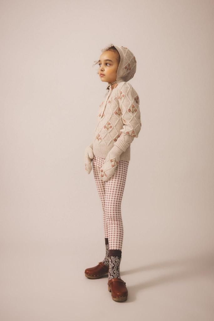 SOOR PLOOM Stretch Legging, Gingham Print, Cherry - LILY SOURIRE