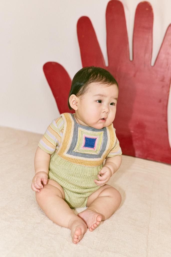 Misha and Puff Baby Petit Lap Tee - Mist Avenue Stripe - LILY