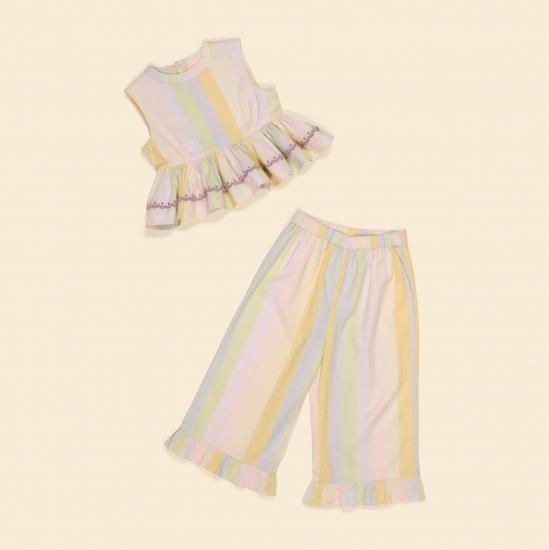 Apolina Wini Trouser Set - Painters Stripe - LILY SOURIRE