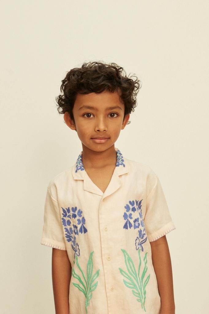 Apolina Donny Embroidered Shirt - Blush- LILY SOURIRE インポート