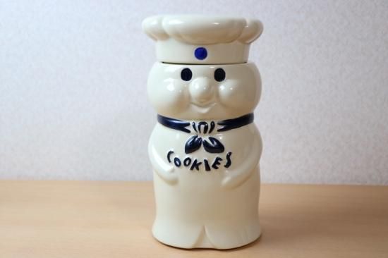 Pillsbury ドゥボーイ クッキージャー 陶器製 - アイミルUSAヴィンテージ