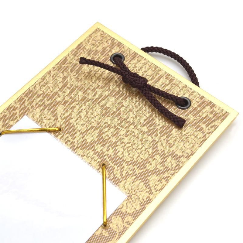 書画用御短冊掛け どんす 金茶 [並/広幅兼用] - 書道用品、墨、墨液