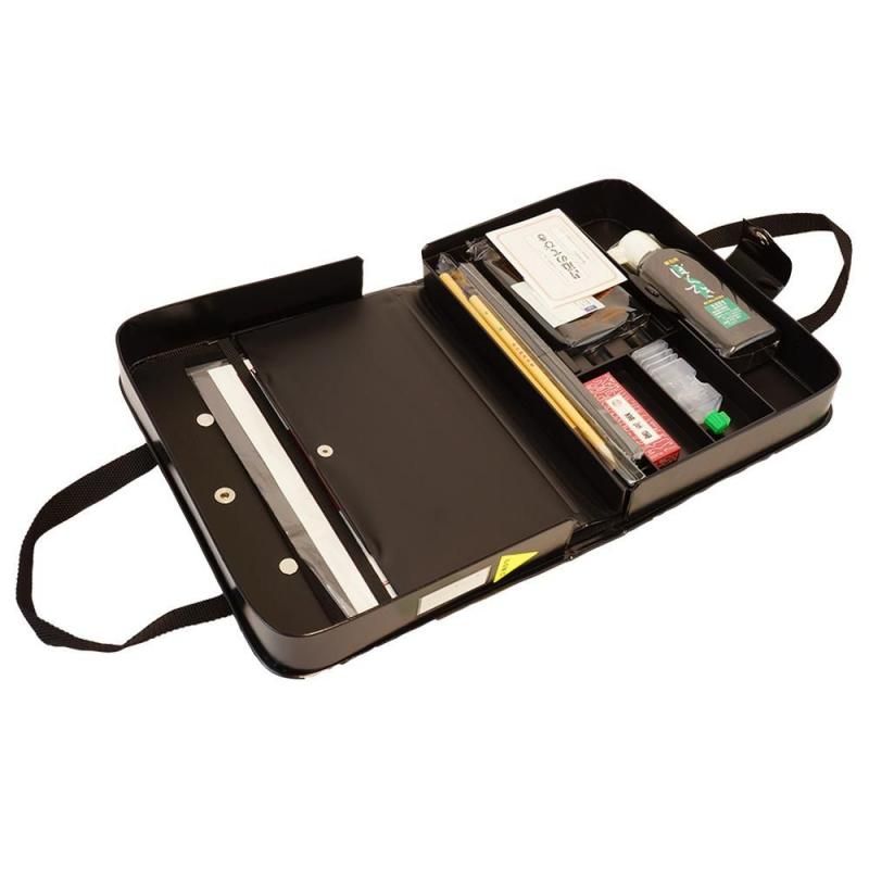 書道セット504S 黒 呉竹 - 書道用品、墨、墨液、紙、筆を卸価格でご