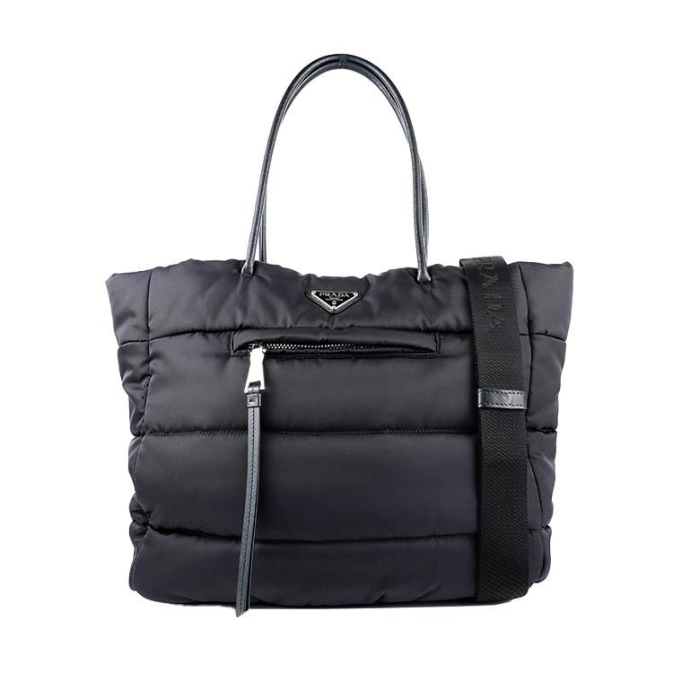 テスートボンバーナイロントートバッグ ブラック ヴィンテージ|プラダ