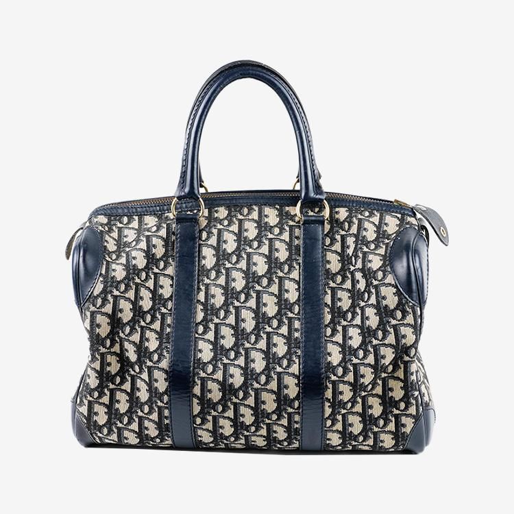 トロッターミニボストンバッグ ネイビー ヴィンテージ|ディオール Dior