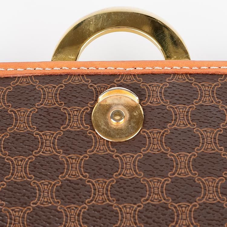 マカダム柄サークルロゴショルダーバッグ M13 ブラウン ヴィンテージ