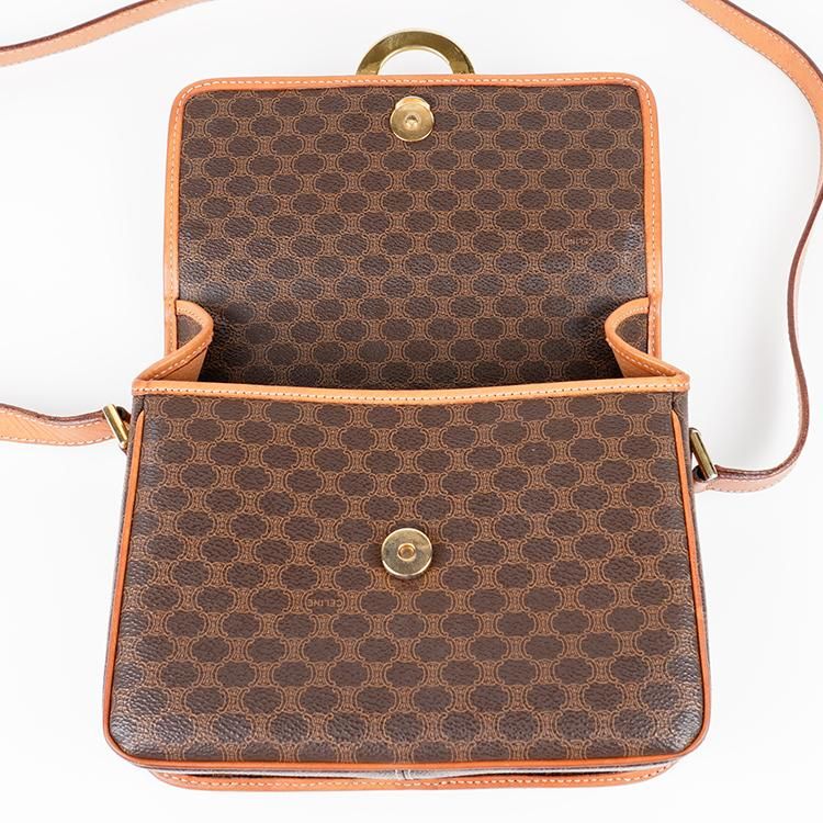 マカダム柄サークルロゴショルダーバッグ M13 ブラウン ヴィンテージ