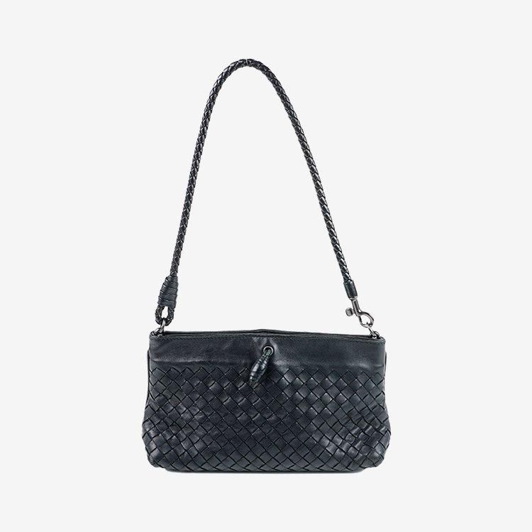 イントレチャートワンショルダーバッグ ブラック ヴィンテージ